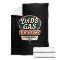 Dads Gas Silent But Dadly Throw Blanket Funny Fart Dad Farting Father's Day