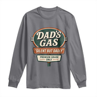 Dads Gas Silent But Dadly Long Sleeve Shirt Funny Fart Dad Farting Father's Day