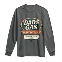 Dads Gas Silent But Dadly Long Sleeve Shirt Funny Fart Dad Farting Father's Day