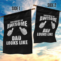 This Is What An Awesome Dad Looks Like Garden Flag Funny Fathers Day Gifts