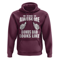 This Is What An Awesome Bonus Dad Looks Like Hoodie Funny Step Dad Fathers Day Gifts