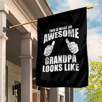 This Is What An Awesome Grandpa Looks Like Garden Flag Funny Fathers Day Gifts
