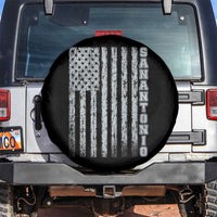 San Antonio Texas State Pride Vintage American Flag Spare Tire Cover