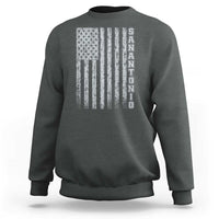San Antonio Texas State Pride Vintage American Flag Sweatshirt