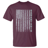 San Antonio Texas State Pride Vintage American Flag T Shirt