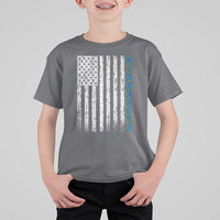 Minnesota MN State Pride Vintage American Flag T Shirt For Kid