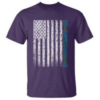 Minnesota MN State Pride Vintage American Flag T Shirt