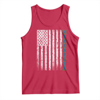 Minnesota MN State Pride Vintage American Flag Tank Top