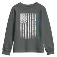 Minnesota MN State Pride Vintage American Flag Youth Sweatshirt