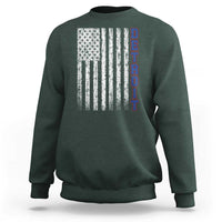 Detroit Michigan State Pride Vintage American Flag Sweatshirt