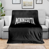 Minnesota MN State Throwback Design Vintage Throw Blanket