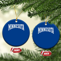 Minnesota MN State Throwback Design Vintage Ceramic Ornament