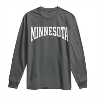 Minnesota MN State Throwback Design Vintage Long Sleeve Shirt