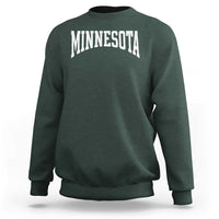 Minnesota MN State Throwback Design Vintage Sweatshirt