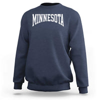Minnesota MN State Throwback Design Vintage Sweatshirt