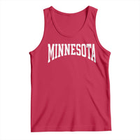 Minnesota MN State Throwback Design Vintage Tank Top