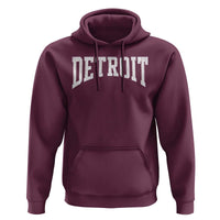 Detroit Michigan City Throwback Design Vintage Hoodie