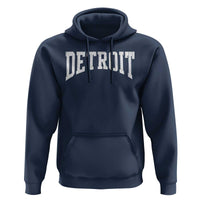 Detroit Michigan City Throwback Design Vintage Hoodie