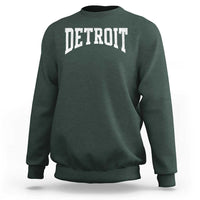 Detroit Michigan City Throwback Design Vintage Sweatshirt