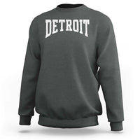 Detroit Michigan City Throwback Design Vintage Sweatshirt