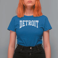 Detroit Michigan City Throwback Design Vintage T Shirt For Women