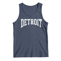 Detroit Michigan City Throwback Design Vintage Tank Top