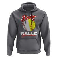 Balls Grandma Hoodie Baseball Softball Grandmother Sport - Wonder Print Shop