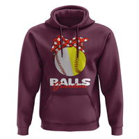 Balls Grandma Hoodie Baseball Softball Grandmother Sport - Wonder Print Shop