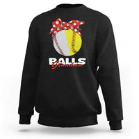 Balls Grandma Sweatshirt Baseball Softball Grandmother Sport - Wonder Print Shop