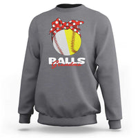 Balls Grandma Sweatshirt Baseball Softball Grandmother Sport - Wonder Print Shop