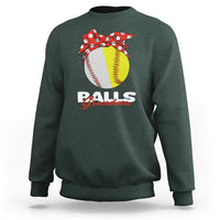 Balls Grandma Sweatshirt Baseball Softball Grandmother Sport - Wonder Print Shop