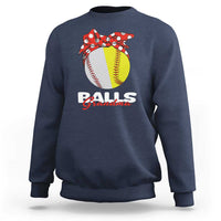 Balls Grandma Sweatshirt Baseball Softball Grandmother Sport - Wonder Print Shop