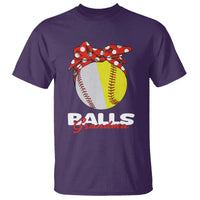 Balls Grandma T Shirt Baseball Softball Grandmother Sport - Wonder Print Shop