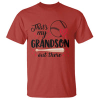 Funny Baseball Grandma T Shirt That's My Grandson Out There Grandfather - Wonder Print Shop
