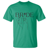 Funny Bride T Shirt Cute Wedding Honeymoon Finger Ring - Wonder Print Shop