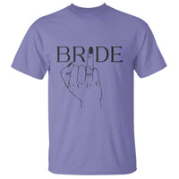 Funny Bride T Shirt Cute Wedding Honeymoon Finger Ring - Wonder Print Shop