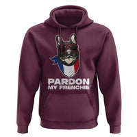 Funny Frenchie Bulldog Hoodie Pardon My French Pet Lover - Wonder Print Shop