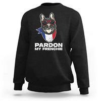 Funny Frenchie Bulldog Sweatshirt Pardon My French Pet Lover - Wonder Print Shop