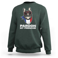 Funny Frenchie Bulldog Sweatshirt Pardon My French Pet Lover - Wonder Print Shop
