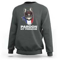 Funny Frenchie Bulldog Sweatshirt Pardon My French Pet Lover - Wonder Print Shop