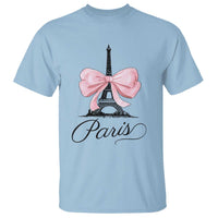 Eiffel Tower French T Shirt Paris Coquette France Pink Bow Aesthetic - Wonder Print Shop