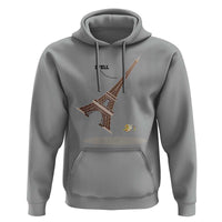 Funny Eiffel Tower Hoodie I Fell Banana Peel Fallen In Paris - Wonder Print Shop