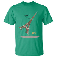Funny Eiffel Tower T Shirt I Fell Banana Peel Fallen In Paris - Wonder Print Shop