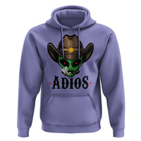 Funny Alien Cowboy Hoodie Adios Westen Life Country Hat - Wonder Print Shop