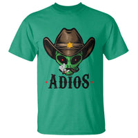 Funny Alien Cowboy T Shirt Adios Westen Life Country Hat - Wonder Print Shop