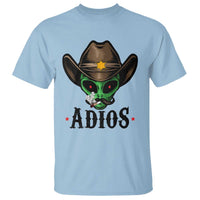 Funny Alien Cowboy T Shirt Adios Westen Life Country Hat - Wonder Print Shop