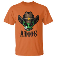Funny Alien Cowboy T Shirt Adios Westen Life Country Hat - Wonder Print Shop