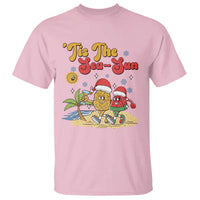 Funny Christmas In July T Shirt Tis The Sea Sun Retro Tropical Pineapple Watermelon - Wonder Print Shop