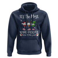 Funny Christmas In July Hoodie It's The Most Winederful Time Of The Year Wine Glasses Flower - Wonder Print Shop