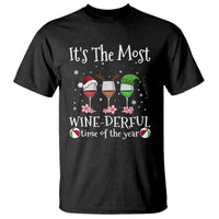 Funny Christmas In July T Shirt It's The Most Winederful Time Of The Year Wine Glasses Flower - Wonder Print Shop